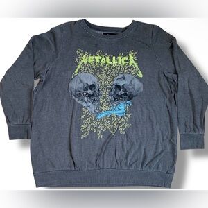 Metallica Skulls Official Sweatshirt Mens Size 2 / XXL Metal Band Sweater L/S
